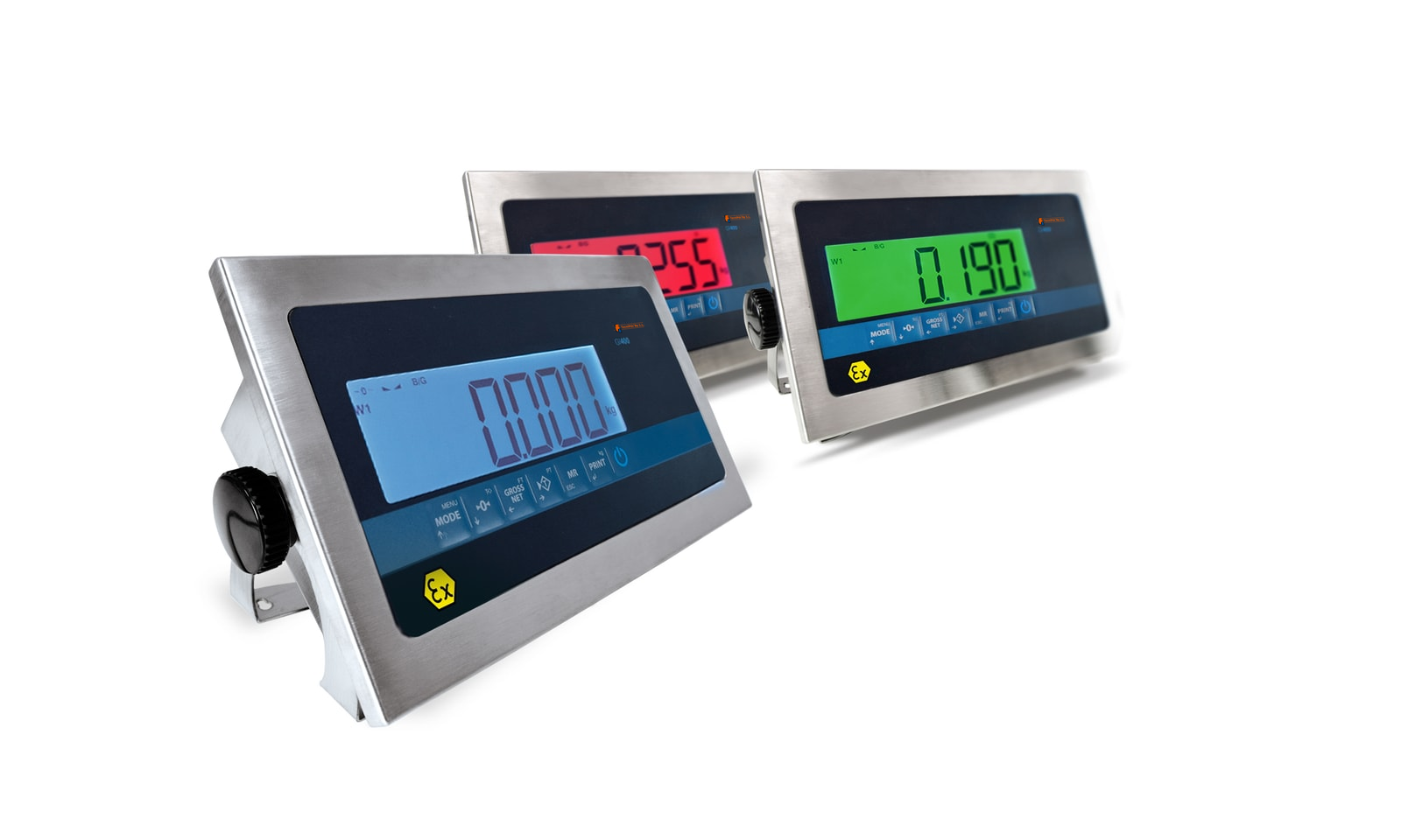 LCD de 40 mm con alarma visual
